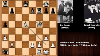 Pal Benko vs Israel Albert Horowitz - New York (1968)