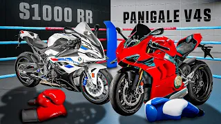 BMW S1000 RR vs Ducati Panigale V4S: DUEL OF TITANS!