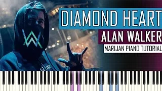 How To Play: Alan Walker ft. Sophia Somajo - Diamond Heart | Piano Tutorial + Sheets