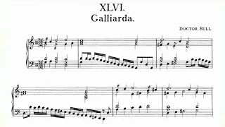 John Bull - Galliarda and Variatio FVB 46-47 (Fitzwilliam Virginal Book Vol. 1 No. 46-47) (Score)