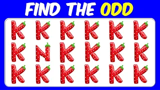 【Easy, Medium, Hard Levels】Can you Find the Odd Emoji out & Letters and numbers in 15 seconds? #136