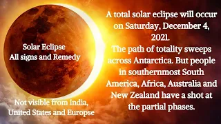 Solar Eclipse Dec 2021-All Signs Remedy