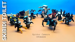 lego skibidi toilet | assemble spider camera upgrade | moc skibidi toilet