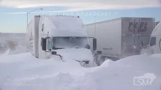 12-16-2022 Box Elder, SD - Massive Drifts Bury Semis & Houses