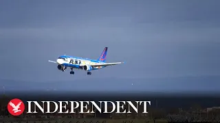 Storm Otto: Plane forced to abort landing at Manchester airport