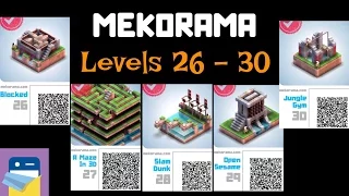 Mekorama: 26, 27, 28, 29, 30 Walkthrough Blocked, A Maze in 3D, Slam Dunk, Open Sesame, Jungle Gym