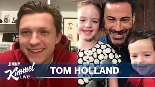 Tom Holland Surprises Billy Kimmel on 3rd Birthday