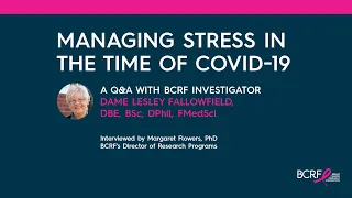 Managing Stress in the Time of COVID-19