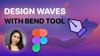 How to create wave background in Figma with the Bend tool