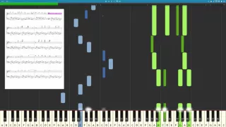 Крылатые Качели ( переложение для пианино, synthesia )