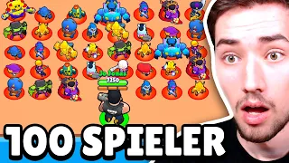 100€ SKIN CONTEST TURNIER mit 100 SPIELERN! 😱 Brawl Stars