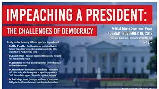 PACE at Salisbury University || Impeachment of a President: Challenges of Democracy