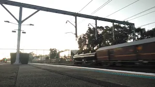 Garratt 6029 and an inopportunely-timed Waratah pass Summer Hill