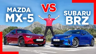 MAZDA MX-5 RF vs SUBARU BRZ 2023 | COMPARATIVA A FONDO | ¡AQUÍ SOLO NOS IMPORTA LA DIVERSIÓN!