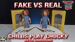 Fake Vs Real Childs Play Chucky Unboxing Neca Review