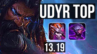 UDYR vs MALPHITE (TOP) | 7/0/0, 900+ games, Godlike | KR Master | 13.19