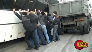 Дорожные приколы в России Везунчики на дороге Подборка
