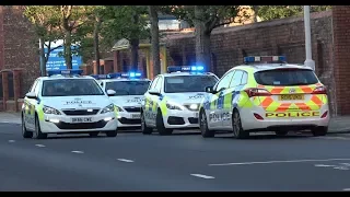 Merseyside Police / Multiple Units Stopping While Enroute To Incident / Wallasey