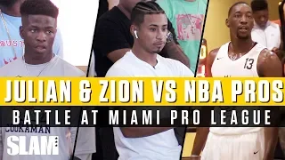 Julian Newman & Zion Harmon vs NBA Players?! 😤😈