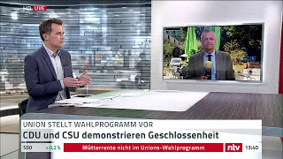 LIVE: Die CDU stellt ihr Wahlprogramm vor