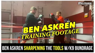 BEN ASKREN SHARPENING THE TOOLS w/K9 BUNDRAGE #BenAskren #Shorts