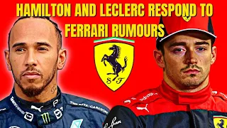 HAMILTON AND LECLERC RESPOND TO FERRARI TEAMMATE RUMOURS