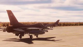 DCS World  - F-16 vs MiG-25 - First AMRAAM Kill Ever, Iraq 1992.