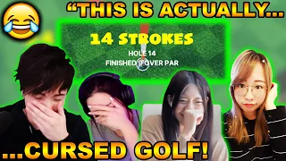 MORE CURSED THAN CUBE! Sykkuno's TROLLING BACKFIRED HARD! Leslie IS NOT HAVING IT! Golf w/ Friends
