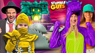 STUMBLE GUYS en LA VIDA REAL!! * NUEVO MAPA PESADILLA *