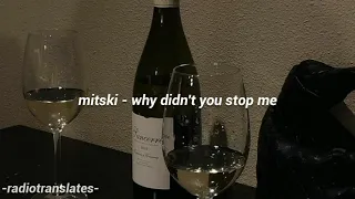 Mitski // Why Didn't You Stop Me Lyrics (Lyric Video)