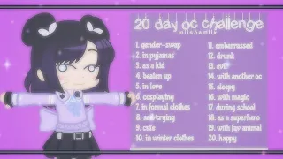 Doing the 20 Day OC Challenge but its in one video 🦕 || unoriginally original
