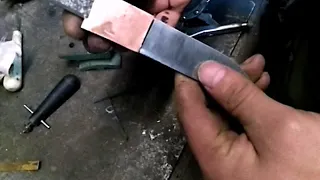 Изготовление больстера для  карачаевского ножа