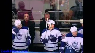 Maple Leafs @ Rangers -  "Sloppy Seconds Chant" - Dion Phaneuf vs Kris Newbury - 110119