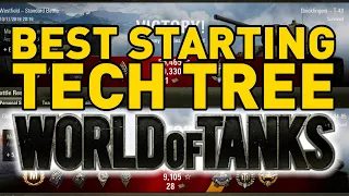 BEST STARTING TECH TREE in World of Tanks!