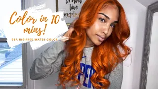 EASY GINGER COLOR IN 10 MINS| WATERCOLOR METHOD| TORION J