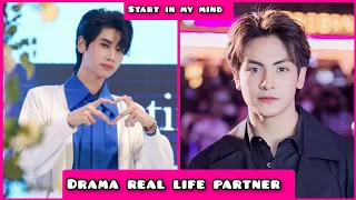 Dunk Natachai and Joong Archen (Star in my mind) thai bl drama real life partner biography of 2023