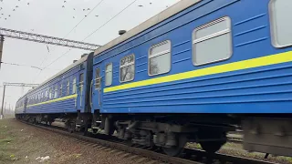 🇺🇦 UltraHD 4K Електровоз ЧС8-001 з поїздом D 046 Ужгород-Лисичанськ