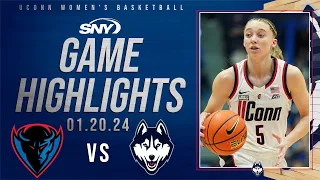 Paige Bueckers drops 20 points, leads balanced UConn attack in rout of DePaul | SNY