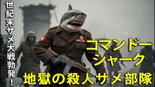 Post Apocalyptic Commando Shark (Japanese subtitles imprinted)  コマンドーシャーク 地獄の殺人サメ部隊