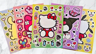 Decorate with Sticker Book , Kuromi, Melody, Pompompurin paper diy
