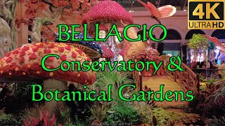 BELLAGIO Conservatory & Botanical Gardens | Walking Tour 2023 - 4K Ultra HD