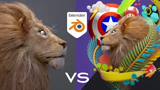 Lion in Blender