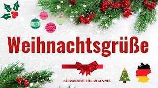 Weihnachtsgrüße || Christmas greetings in German Language || Learn German Online