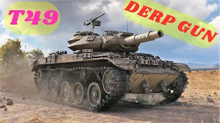 DERP Gun T49 - 7.500 Damage & T49 - 7 Kills World of Tanks ( This DERP gun is amazing! )