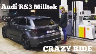 2016 Audi RS3 Milltek Exhaust 367HP - Crazy Onboard Night Ride