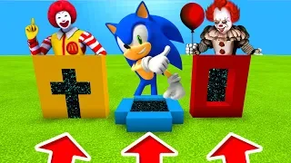 Minecraft PE : DO NOT CHOOSE THE WRONG PORTALS! (Pennywise, Ronald Mcdonald & Sonic)