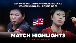 Xia Lian Ni vs Wang Yidi | 2021 World Table Tennis Championships Finals | WS | R32