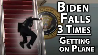 Biden Falls 3 Times Getting On Air Force One