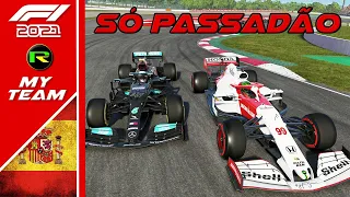 F1 2021 GP ESPANHA 50% MY TEAM #184 - FOI UMA GUERRA