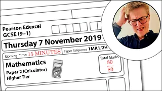 Grade 9, FAST! - Edexcel GCSE Maths November 2019 Paper 2 Higher